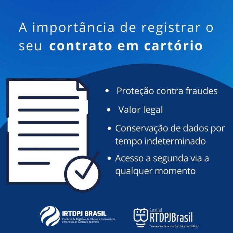 A importância de registrar o seu contrato em Cartório